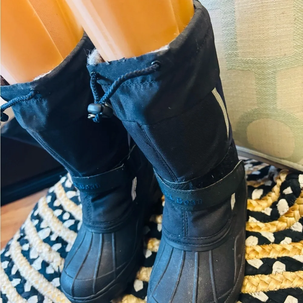 L.L. Bean Kids Black Snow Boots